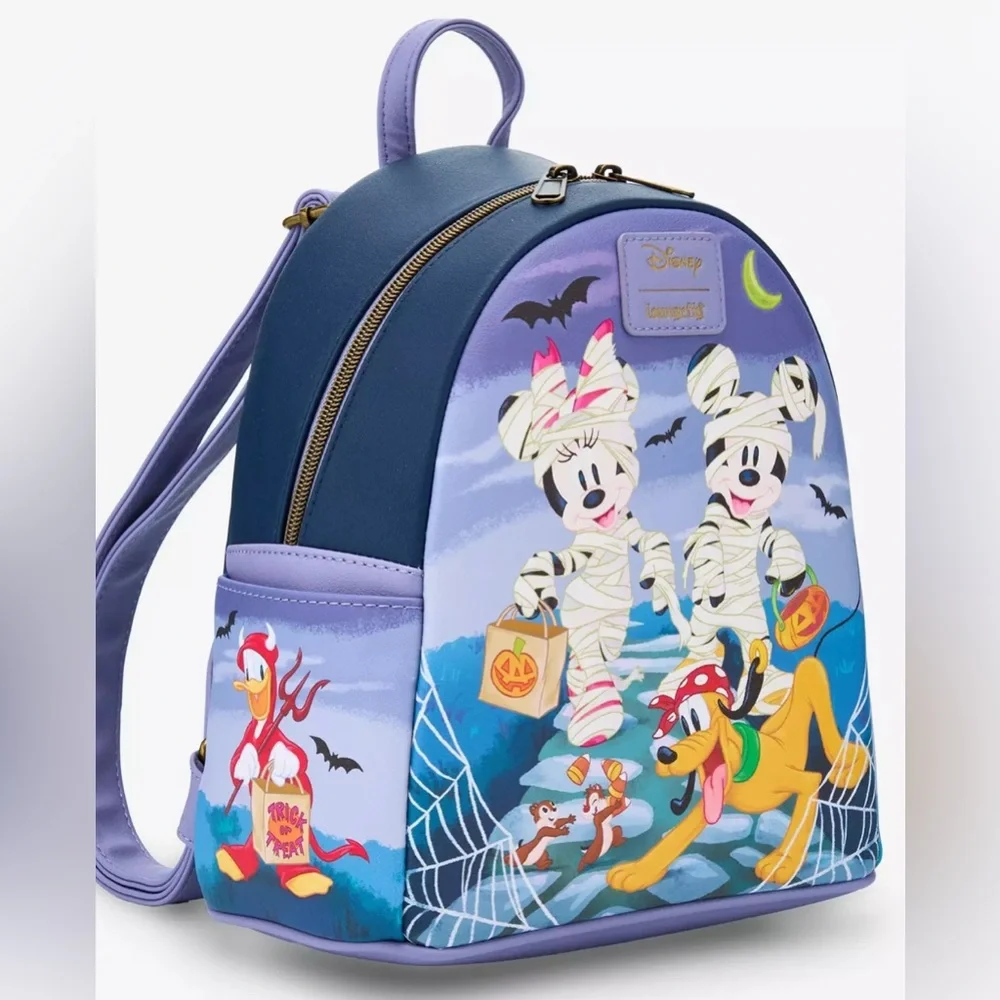 Loungefly Disney Mickey Mouse & Friends Halloween Mini Backpack - Picture 1 of 2
